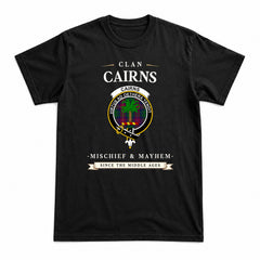 Cairns Tartan Crest Mischief and Mayhem T-shirt