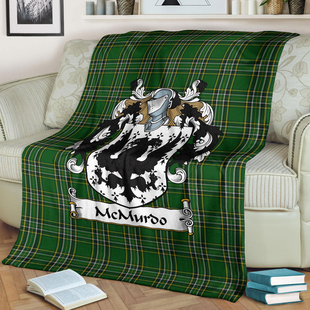 McMurdo Tartan Coat of Arms Blanket