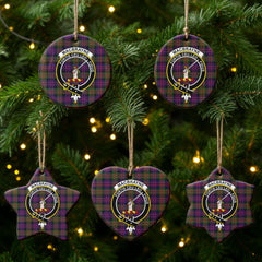 MacBrayne Tartan Crest Christmas Ceramic Ornament