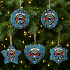MacLeod of Harris Ancient Tartan Crest Christmas Ceramic Ornament