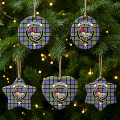 McDonald Ancient Tartan Crest Christmas Ceramic Ornament