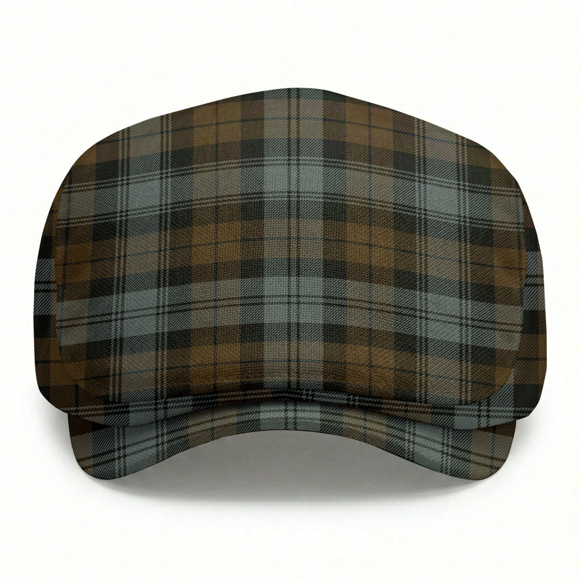 Black Watch Weathered Tartan Flat Caps