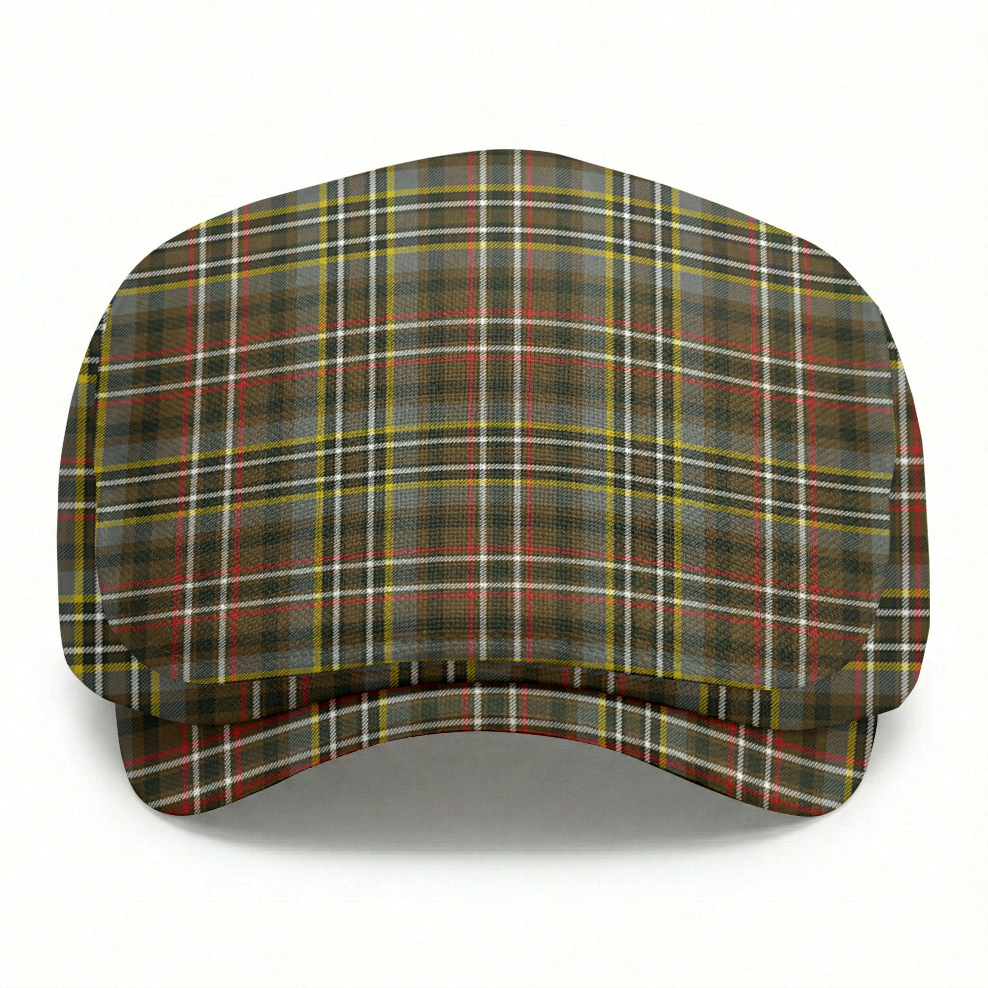 Scott Green Weathered Tartan Flat Caps