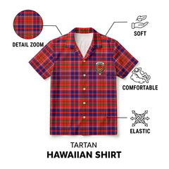 Cameron of Lochiel Modern Tartan Crest Hawaiian Shirt