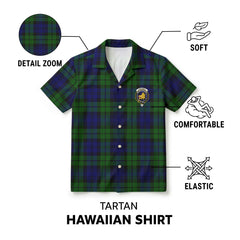 Campbell Modern Tartan Crest Hawaiian Shirt