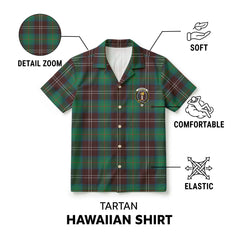 Chisholm Hunting Ancient Tartan Crest Hawaiian Shirt