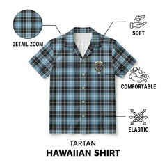 Clark Ancient Tartan Crest Hawaiian Shirt