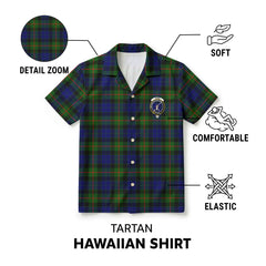 Gunn Modern Tartan Crest Hawaiian Shirt