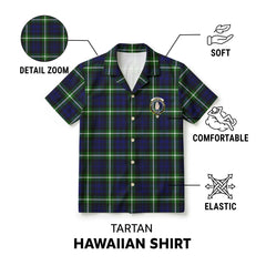 Lamont Modern Tartan Crest Hawaiian Shirt