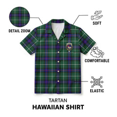 MacDonald of the Isles Hunting Modern Tartan Crest Hawaiian Shirt
