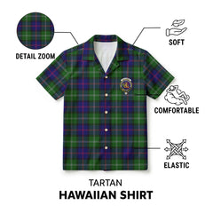 MacThomas Modern Tartan Crest Hawaiian Shirt