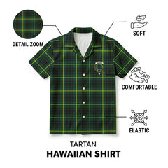 McArthur Modern Tartan Crest Hawaiian Shirt