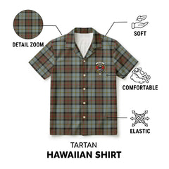 McLeod of Harris Weathered Tartan Crest Hawaiian Shirt
