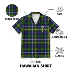McNeil of Barra Modern Tartan Crest Hawaiian Shirt