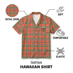 Munro Ancient Tartan Crest Hawaiian Shirt