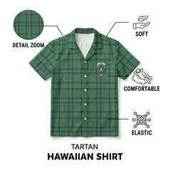 Ross Hunting Ancient Tartan Crest Hawaiian Shirt