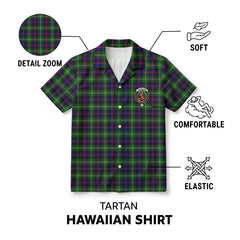 Sutherland Modern Tartan Crest Hawaiian Shirt