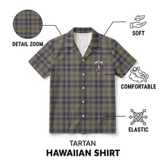 Taylor Weathered Tartan Crest Hawaiian Shirt