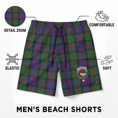 MacDonald Tartan Crest Men's Beach Shorts