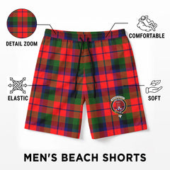 MacNaughten Tartan Crest Men's Beach Shorts