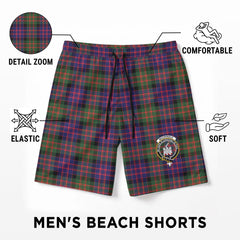 McCrindle Tartan Crest Men's Beach Shorts