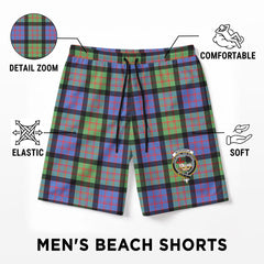 McDonald Ancient Tartan Crest Men's Beach Shorts