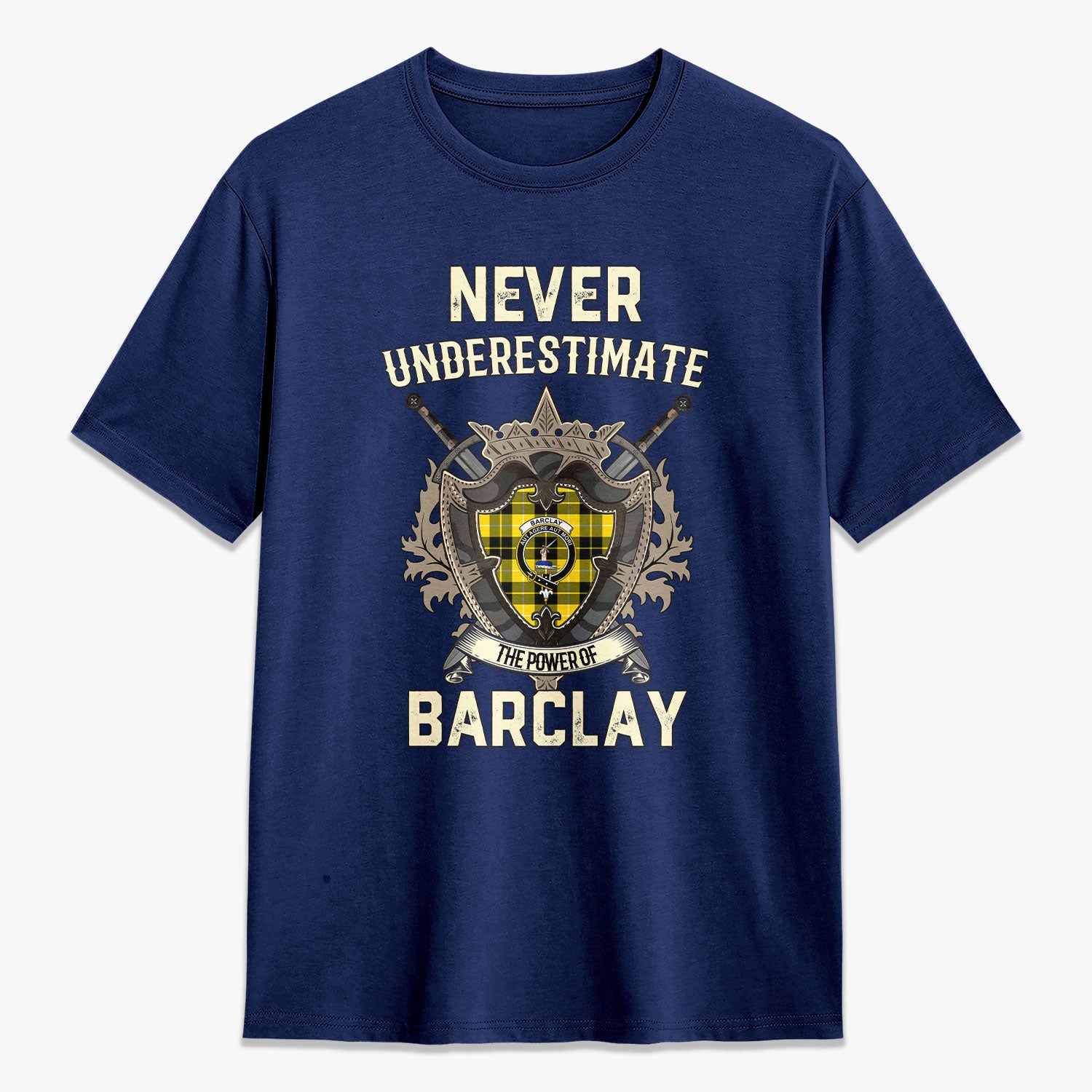 Barclay Dress Modern Tartan Crest 2D T-shirt - Never Underestimate Style
