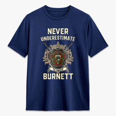 Burnett Tartan Crest 2D T-shirt - Never Underestimate Style
