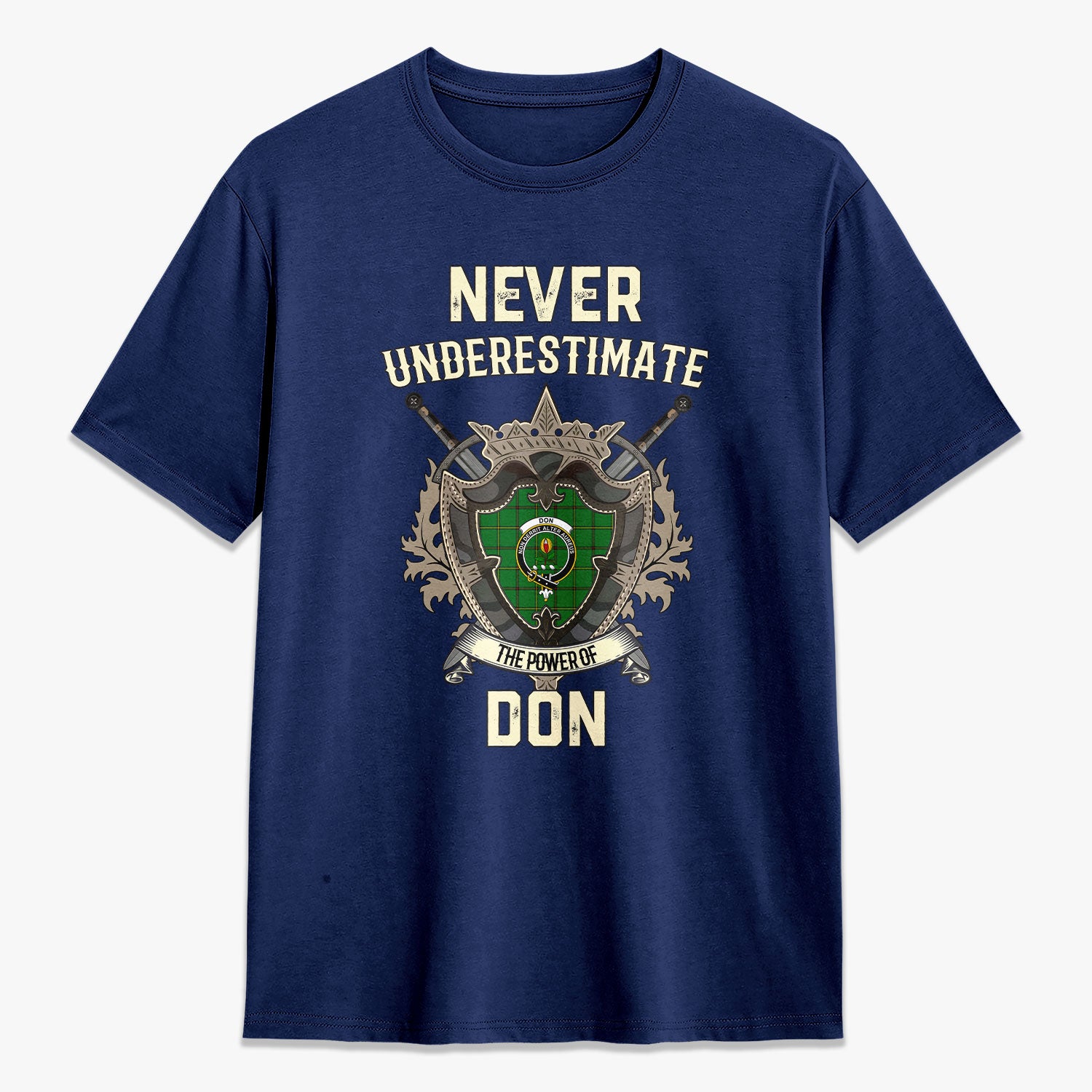 Don Tartan Crest 2D T-shirt - Never Underestimate Style