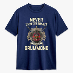 Drummond Modern Tartan Crest 2D T-shirt - Never Underestimate Style