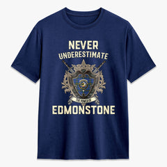 Edmonstone Tartan Crest 2D T-shirt - Never Underestimate Style