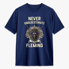 Fleming Tartan Crest 2D T-shirt - Never Underestimate Style