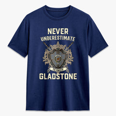 Gladstone Tartan Crest 2D T-shirt - Never Underestimate Style