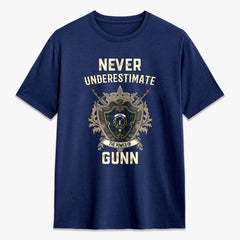 Gunn Modern Tartan Crest 2D T-shirt - Never Underestimate Style