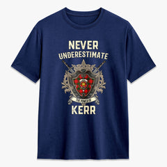 Kerr Modern Tartan Crest 2D T-shirt - Never Underestimate Style