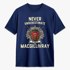 MacGillivray Modern Tartan Crest 2D T-shirt - Never Underestimate Style