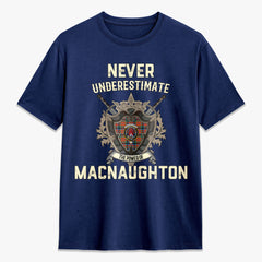 MacNaughton Ancient Tartan Crest 2D T-shirt - Never Underestimate Style