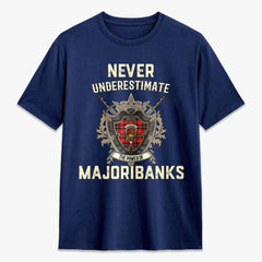 Majoribanks Tartan Crest 2D T-shirt - Never Underestimate Style