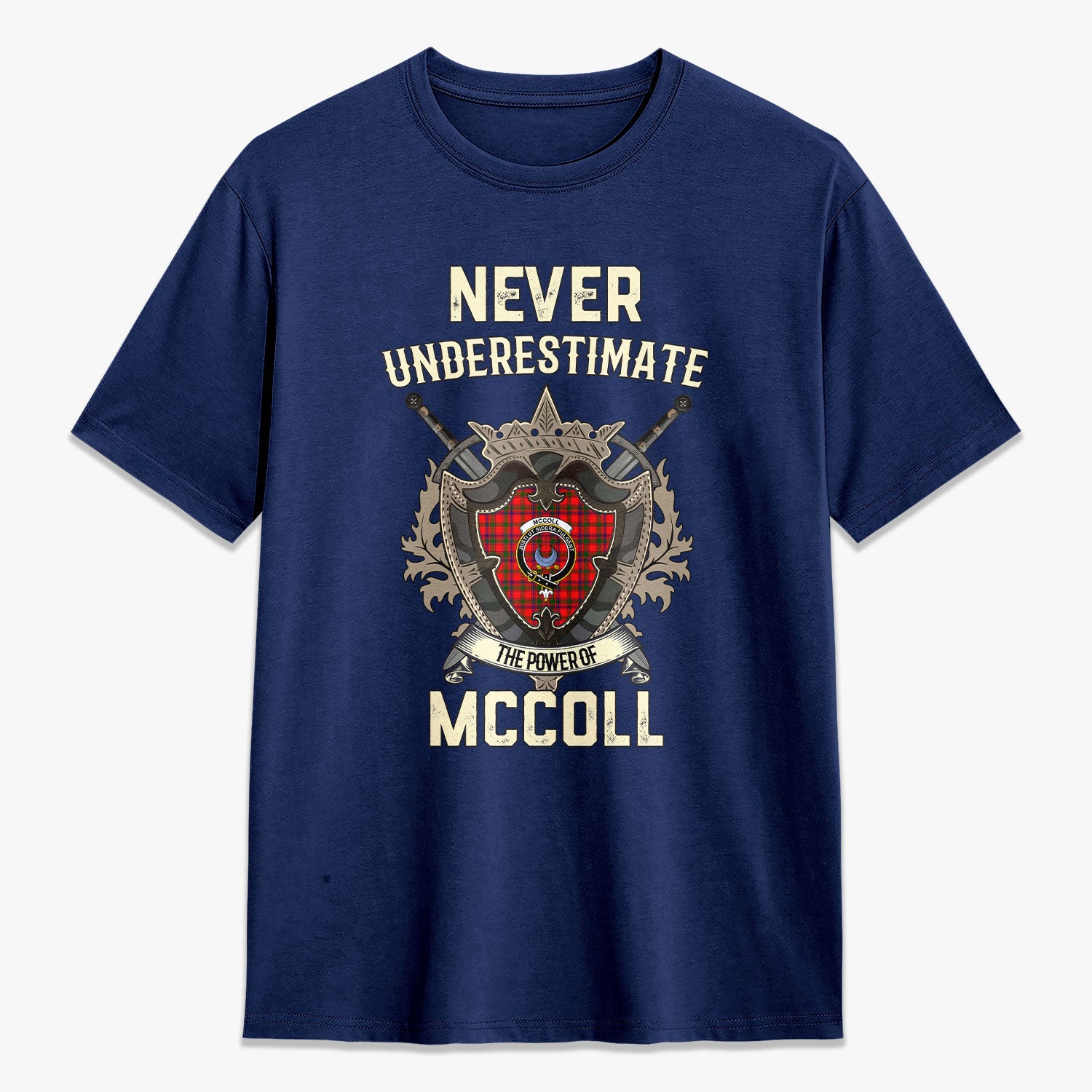 McColl Tartan Crest 2D T-shirt - Never Underestimate Style