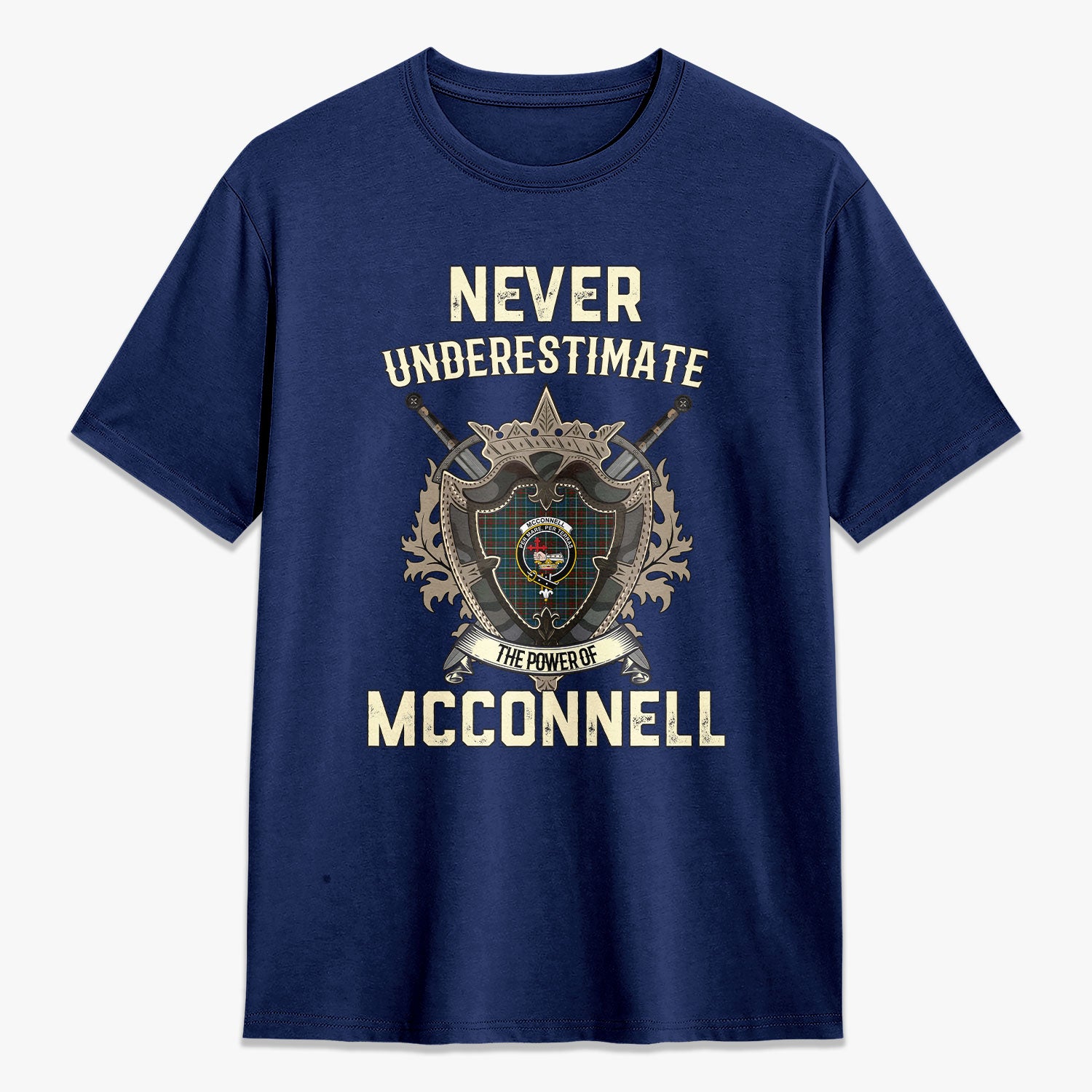 McConnell Tartan Crest 2D T-shirt - Never Underestimate Style