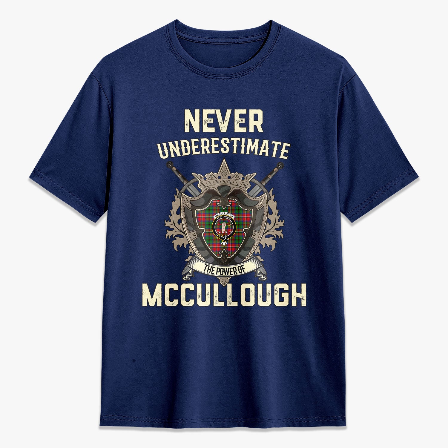 McCullough Tartan Crest 2D T-shirt - Never Underestimate Style