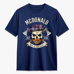 McDonald Dress Modern Tartan Crest 2D T-shirt - Alba Skull Style