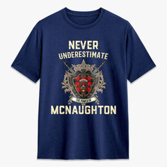 McNaughton Modern Tartan Crest 2D T-shirt - Never Underestimate Style