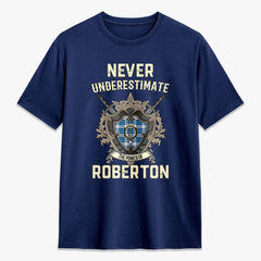 Roberton Tartan Crest 2D T-shirt - Never Underestimate Style