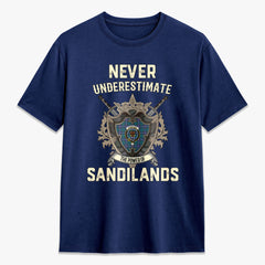 Sandilands Tartan Crest 2D T-shirt - Never Underestimate Style