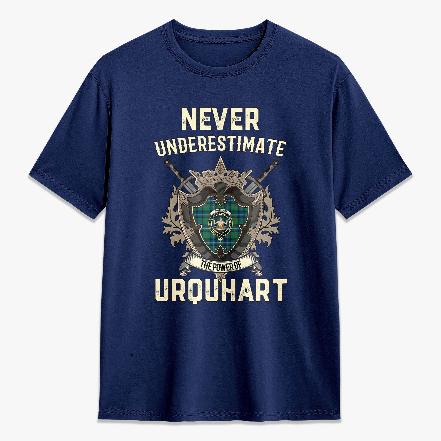 Urquhart Ancient Tartan Crest 2D T-shirt - Never Underestimate Style