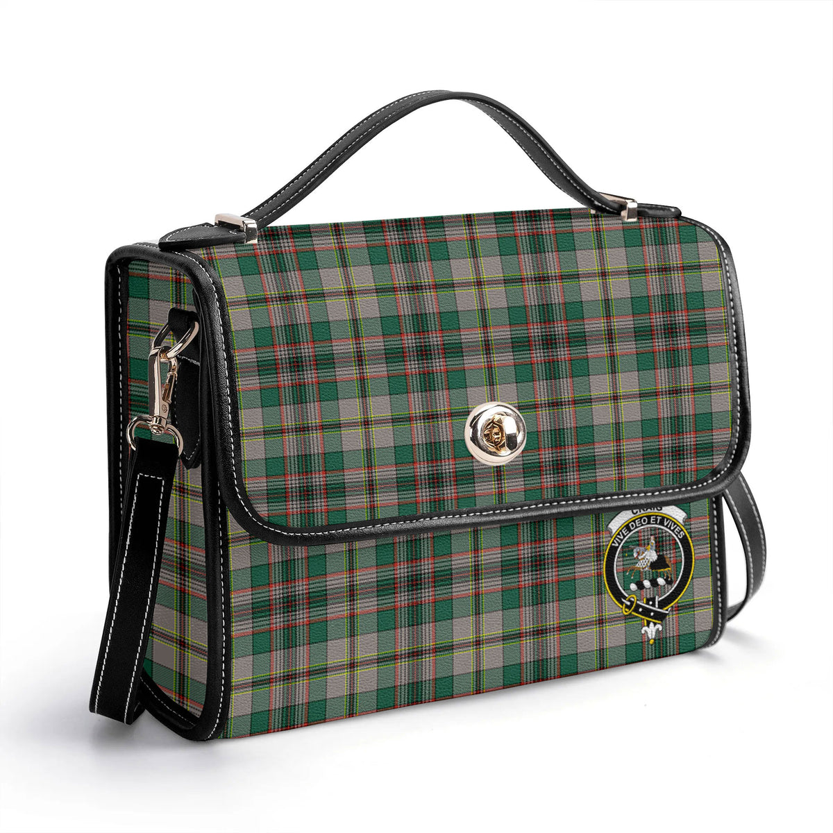 Craig Ancient Tartan Crest Satchel Bag