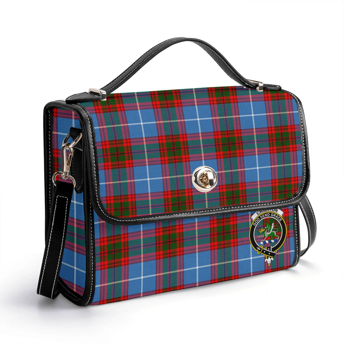 Crichton Tartan Crest Satchel Bag