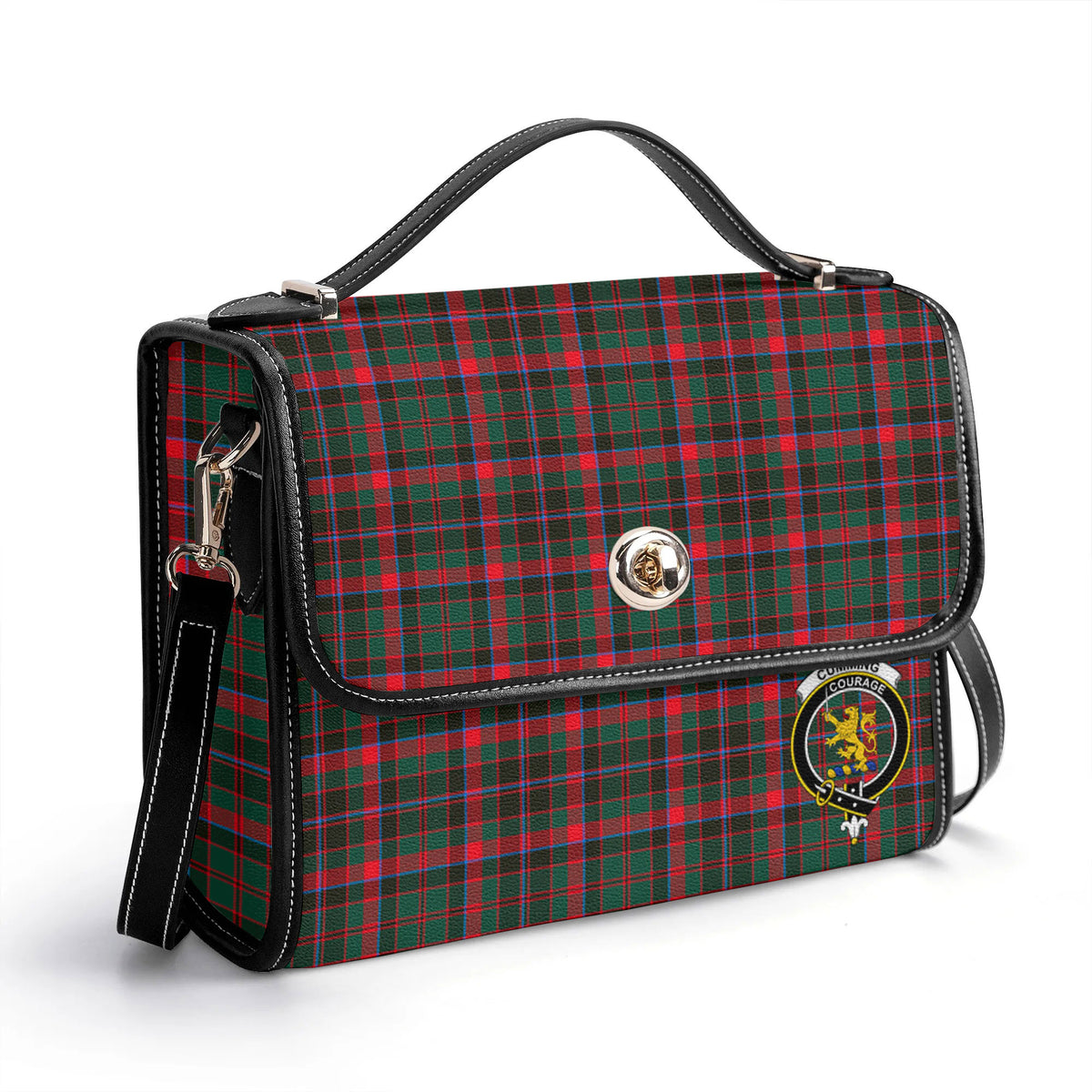Cumming Hunting Modern Tartan Crest Satchel Bag
