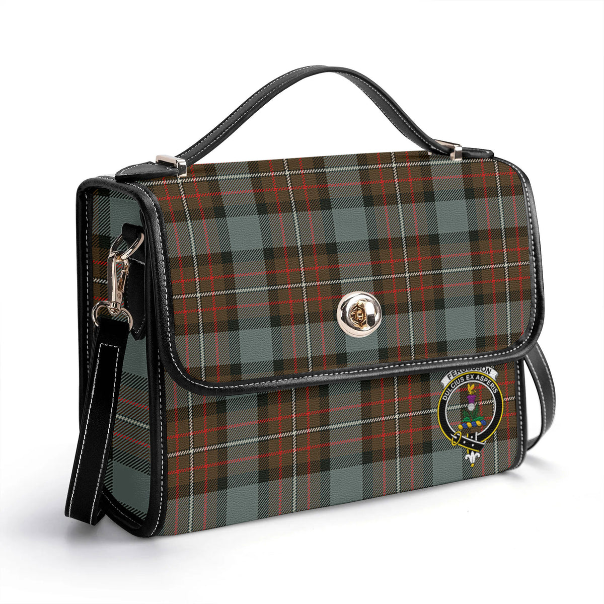 Fergusson Weathered Tartan Crest Satchel Bag